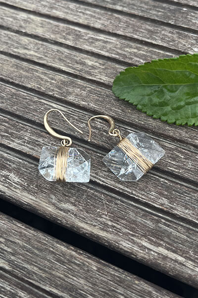 Pure Power White Crystal Earrings