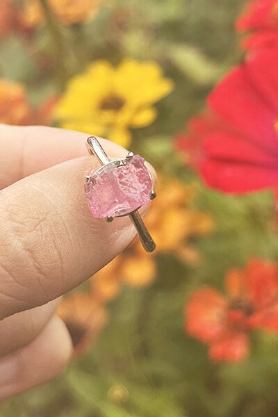 Healing Power Pink Tourmaline Ring