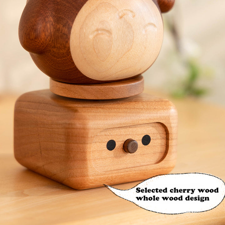 High-quality wooden Totoro ornament with intricate engraving