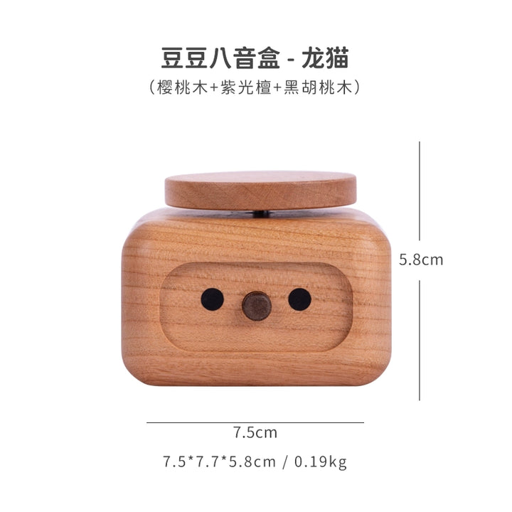 Perfectly hand-sanded Totoro music box with smooth texture
