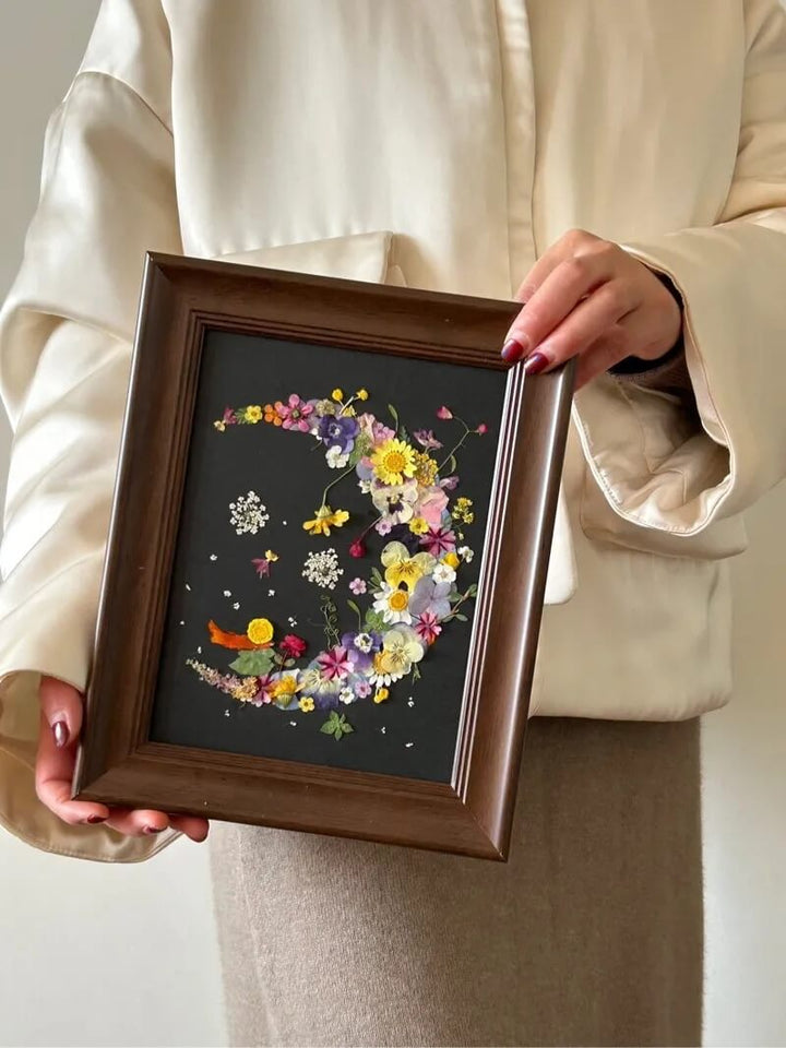 Dreamy aesthetic floral frame for bedroom decor