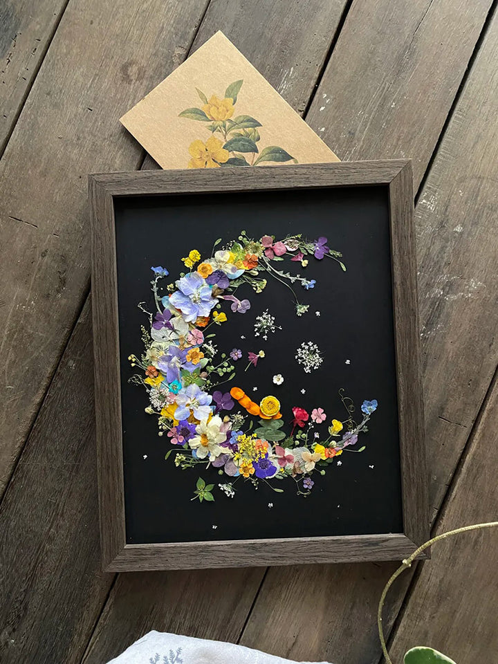 Nostalgic Little Prince-inspired botanical art frame